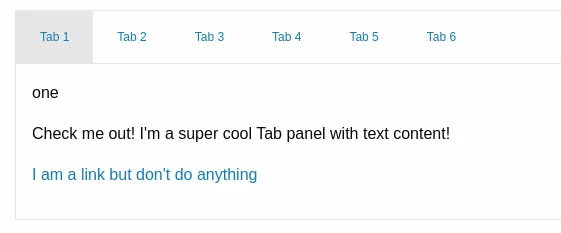 Zurb Foundation tabs